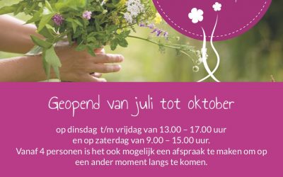 De bloemenpluktuin gaat open op zaterdag 6 juli.